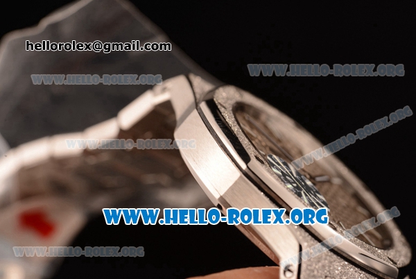 Audemars Piguet Royal Oak Lady Miyota Quartz Steel Case with Grey Dial and Steel Bracelet (EF) - Click Image to Close